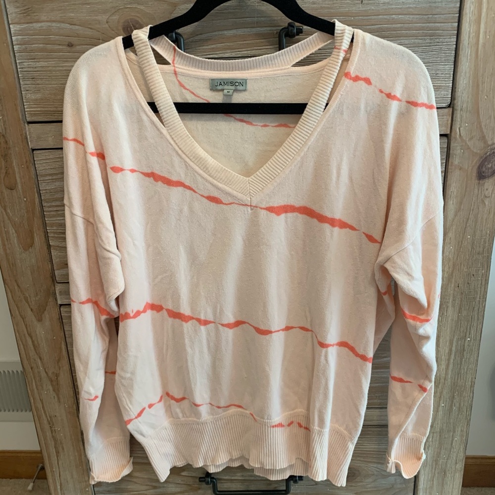 Light Pink Sweater with Cutouts Jamison Brand